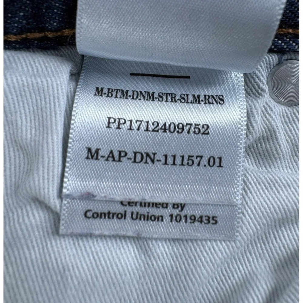 Everlane Uniform Slim 4-Way Stretch Organic Jean Mens 33x29* Blue Rinse Workwear